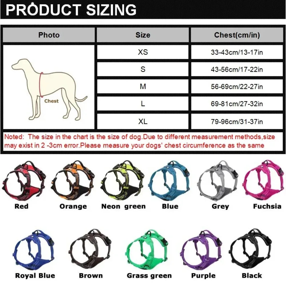 Bright Side Reflective Padded Dog Harness