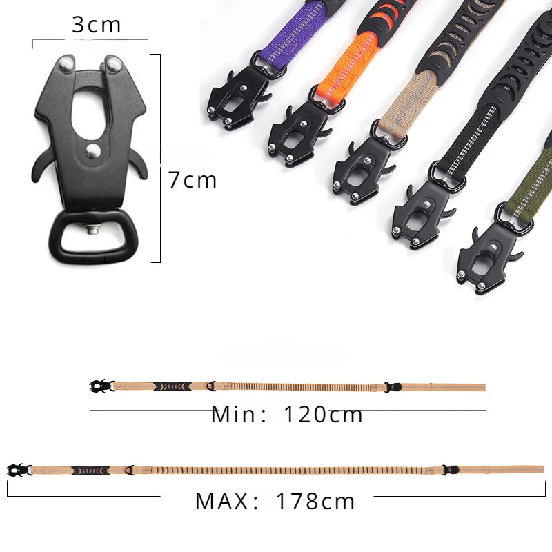 Bounce Back Reflective Bungee Dog Lead