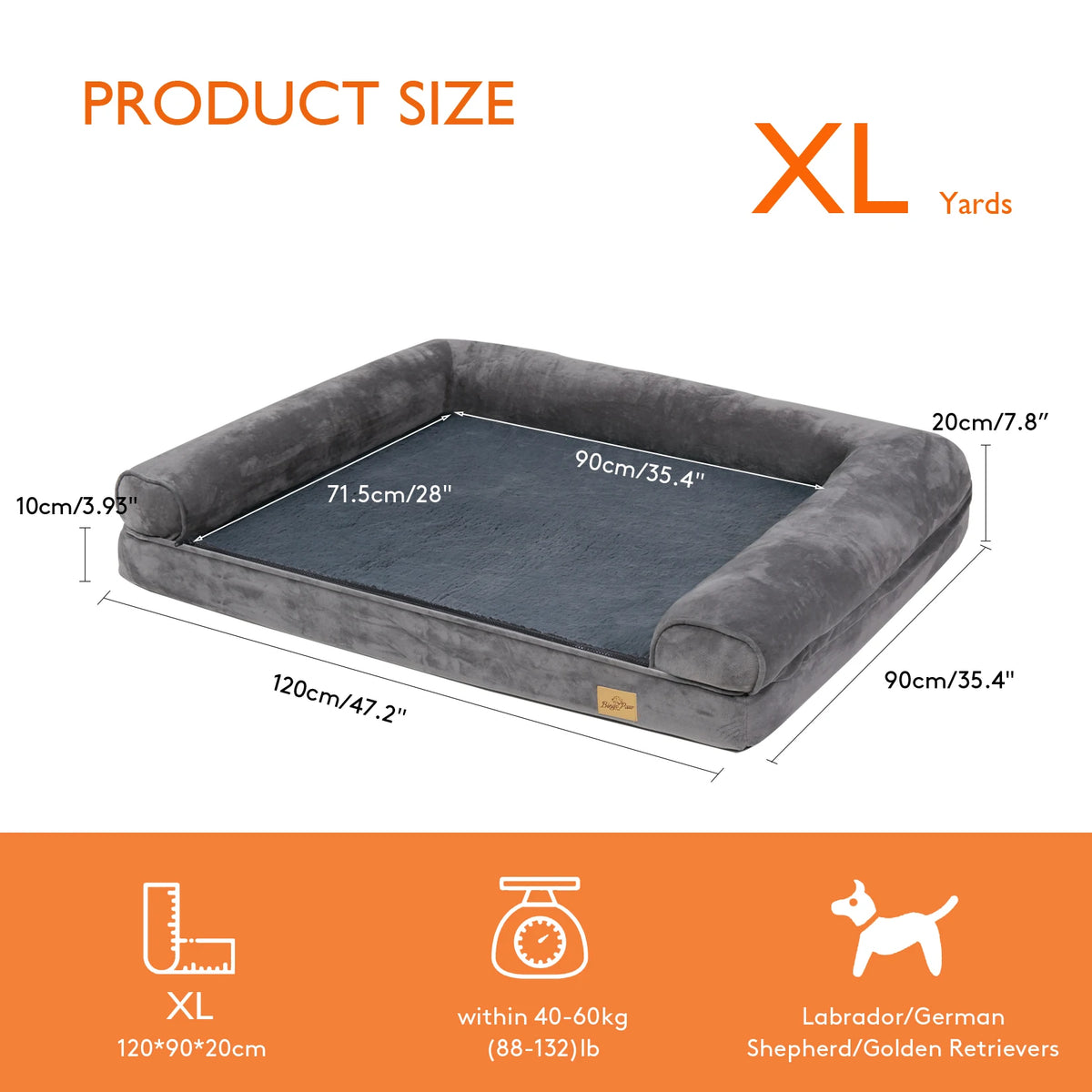 Dream Nest Supportive Bolster Dog Bed