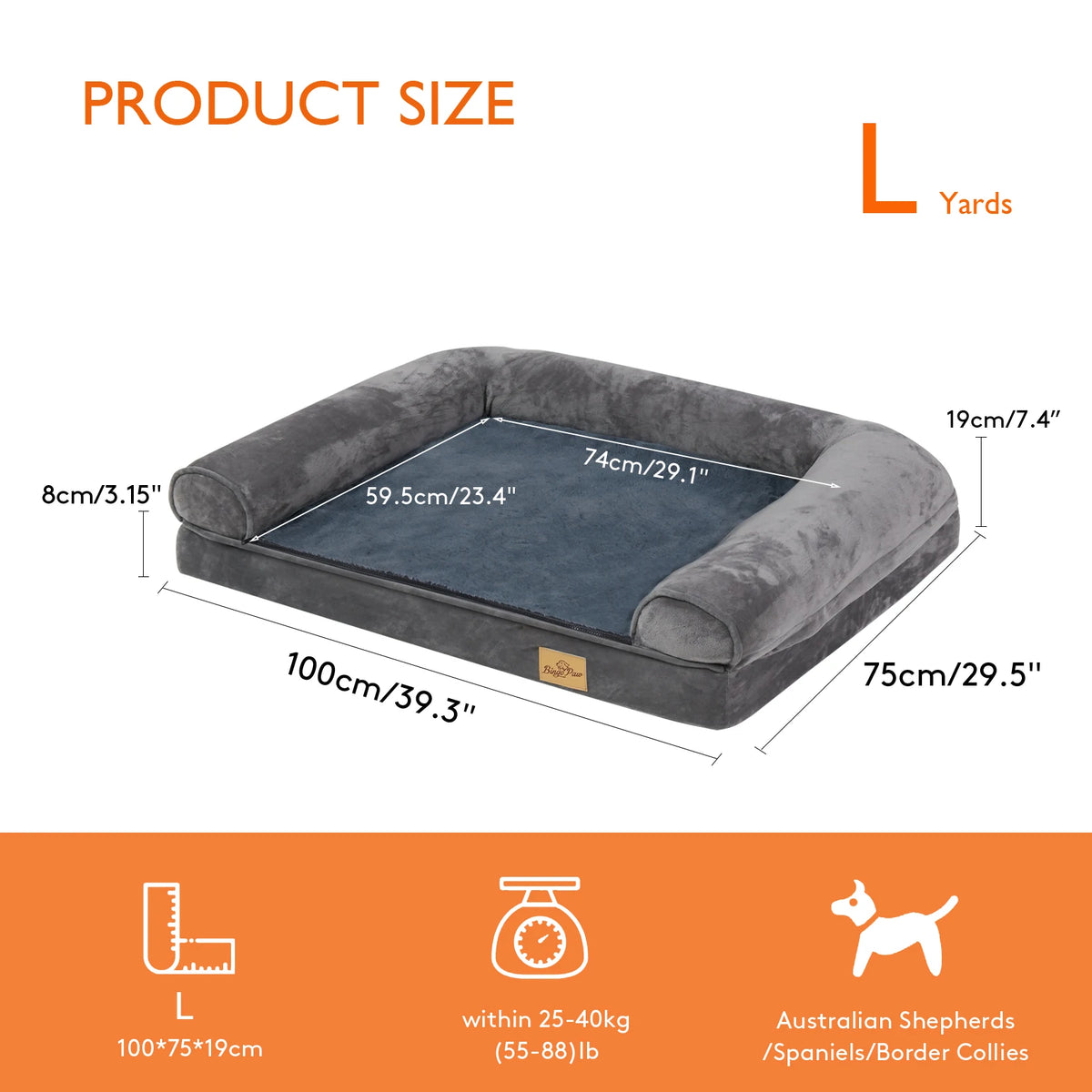 Dream Nest Supportive Bolster Dog Bed